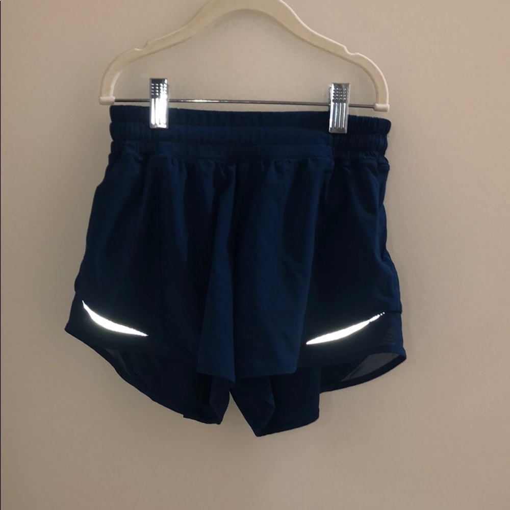 Lululemon Hotty Hot Short Long 4” NIGHT TIDE